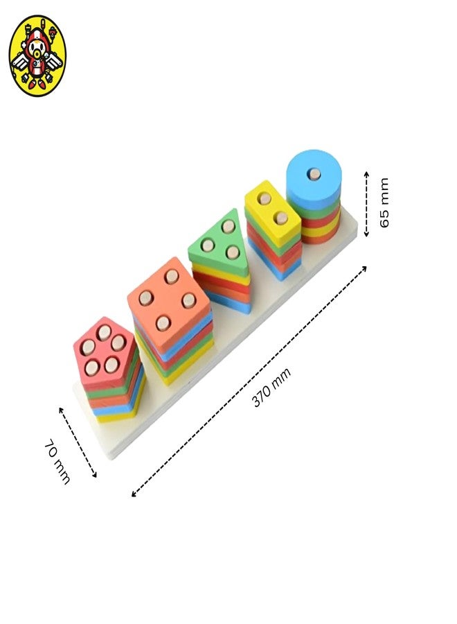 Techny Birds Technybirds Wooden Pecking Woodpecker and Wooden Shape Sorter Combo | Educational Toys for Kids | Montessori Learning | Imaginative Play | Shape Recognition - Image 4